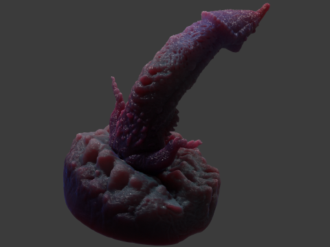 Kogran Fantasy Monster Penis Sextoy Rigged Modelo 3D