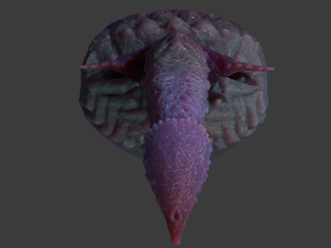 Kogran Fantasy Monster Penis Sextoy Rigged Modelo 3D