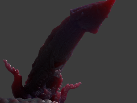 Kogran Fantasy Monster Penis Sextoy Rigged Modelo 3D