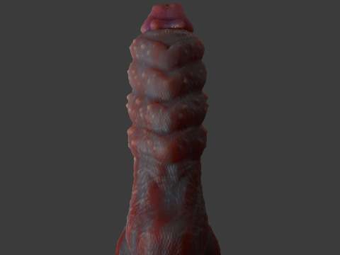 Bulgra Demon Penis Sextoy Rigged 3D-Modell
