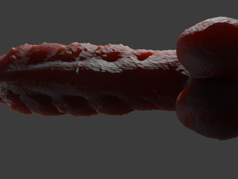 Bulgra Demon Penis Sextoy Rigged 3D-Modell