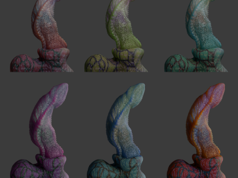 Fantasy Dragon Penis Kyugon Rigged 3D Модель