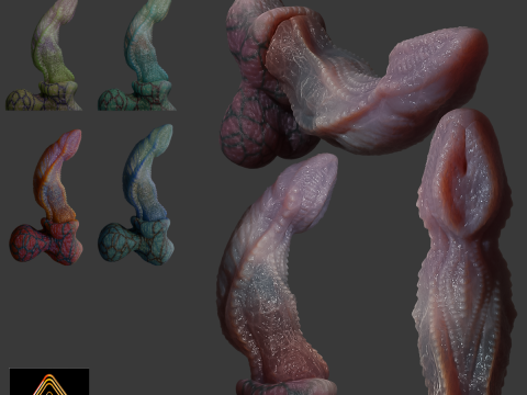 Fantasy Dragon Penis Kyugon Rigged 3D Model