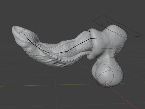 Fantasy Dragon Penis Kyugon Rigged 3D Model