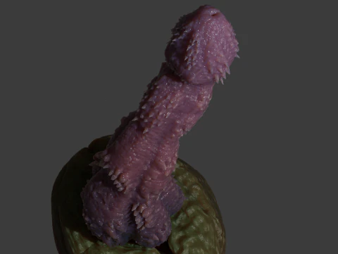 Fantasy Jormundgander Penis Sextoy Rigged 3D Model