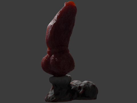 Krugish Monster Dog Penis Sextoy Rigged Modelo 3D