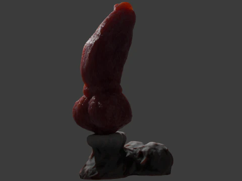 Krugish Monster Dog P&ecirc;nis Sextoy Rigged Modelo 3D