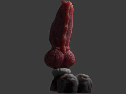 Krugish Monster Dog Penis Sextoy Rigged Modelo 3D