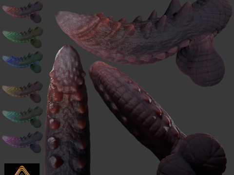 Frillorazx Dragon Penis Sextoy Rigged 3D Model