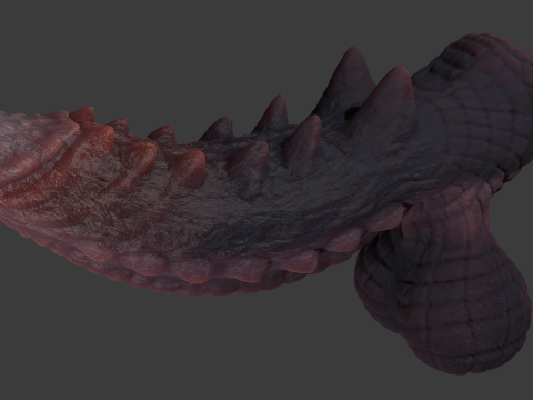 Frillorazx Dragon Penis Sextoy Rigged Model 3D