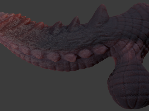 Frillorazx Dragon Penis Sextoy Rigged Model 3D