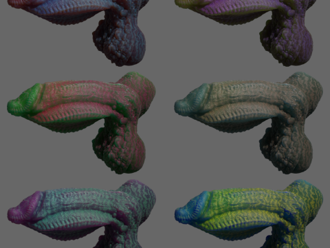 Gondronn Alien Penis Sextoy Rigged 3D Модель