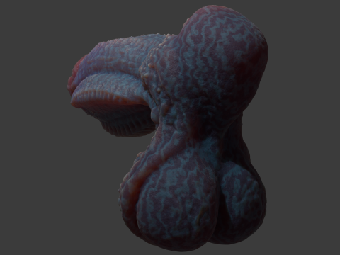 Gondronn Alien Penis Sextoy Rigged 3D Модель