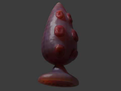 Tentacle Plug Lowpoly Sextoy Modelo 3D