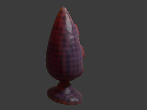 Tentacle Plug Lowpoly Sextoy Modelo 3D