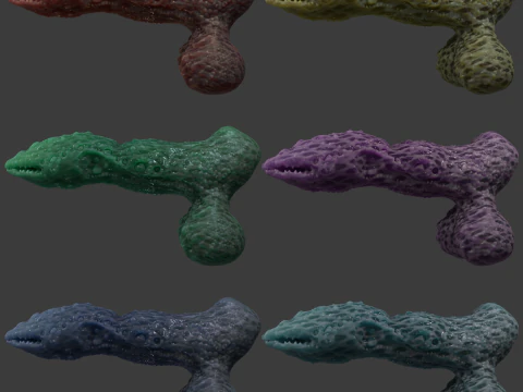 Fantasy Grumgirax Demon Penis Sextoy Rigged 3D Model