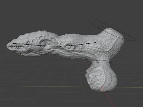 Fantasy Grumgirax Demon Penis Sextoy Rigged 3D Model