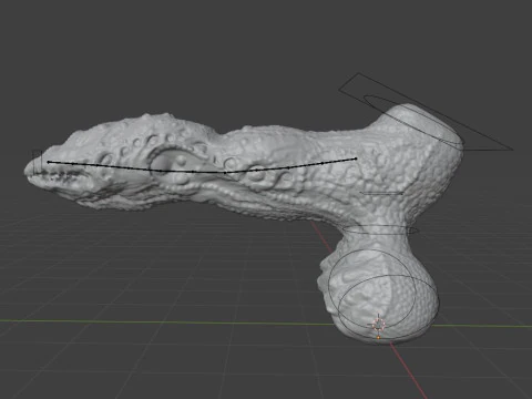 Fantasy Grumgirax Demon Penis Sextoy Rigged 3D Model