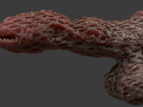 Fantasy Grumgirax Demon Penis Sextoy Rigged 3D Model