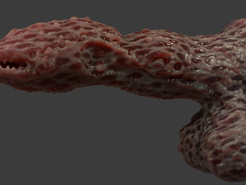 Fantasy Grumgirax Demon Penis Sextoy Rigged 3D Model