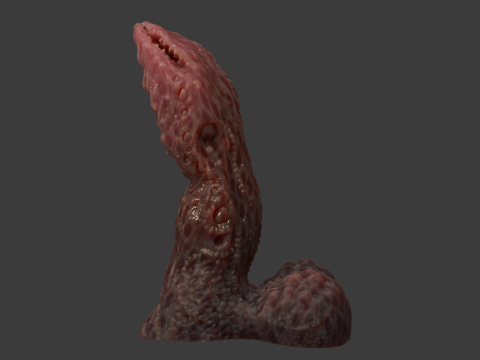 Fantasy Grumgirax Demon Penis Sextoy Rigged 3D Model