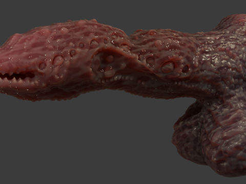 Fantasy Grumgirax Demon Penis Sextoy Rigged 3D Model