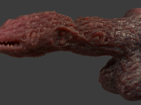 Fantasy Grumgirax Demon Penis Sextoy Rigged 3D Model