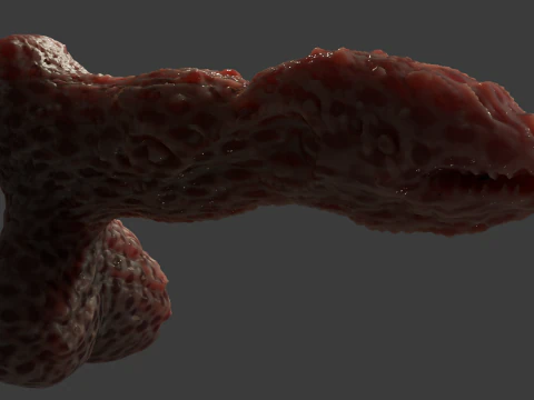 Fantasy Grumgirax Demon Penis Sextoy Rigged 3D Model