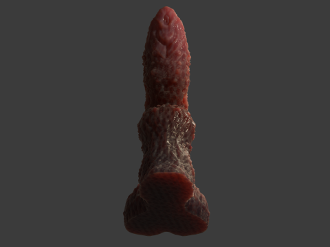 Fantasy Grumgirax Demon Penis Sextoy Rigged 3D Model