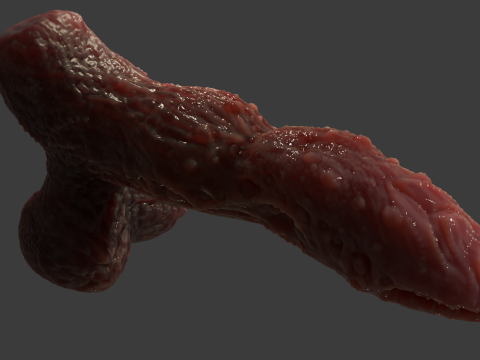 Fantasy Grumgirax Demon Penis Sextoy Rigged 3D Model