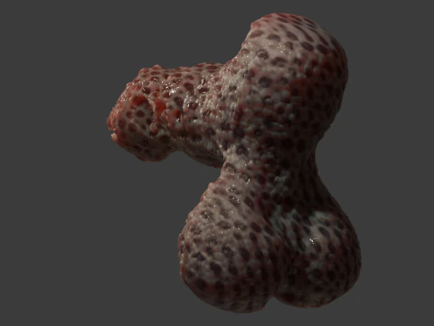 Fantasy Grumgirax Demon Penis Sextoy Rigged 3D Model