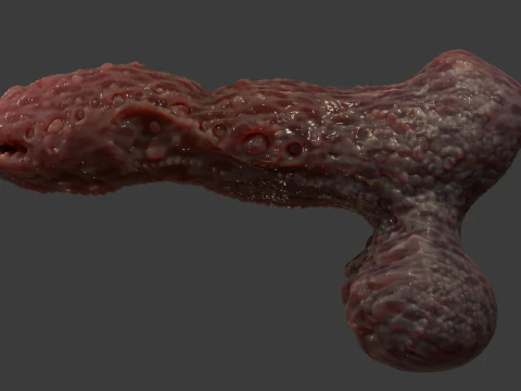 Fantasy Grumgirax Demon Penis Sextoy Rigged 3D Model