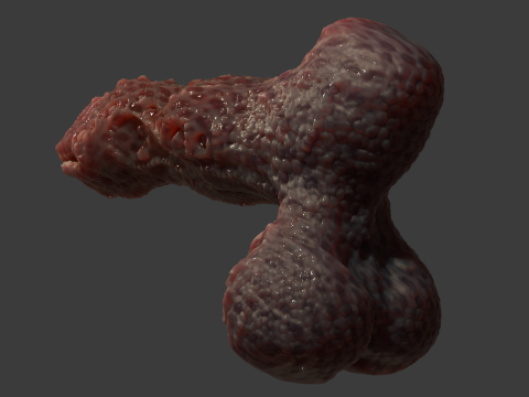Fantasy Grumgirax Demon Penis Sextoy Rigged 3D Model