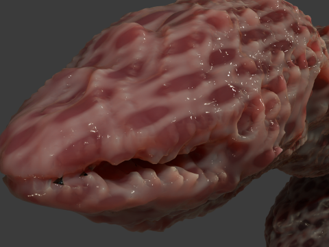 Fantasy Grumgirax Demon Penis Sextoy Rigged 3D Model