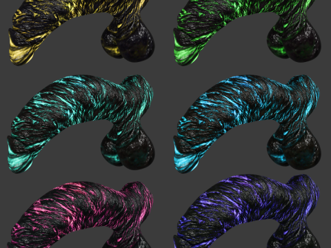 Lava Penis Lowpoly Rigged 3D Модель