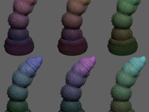 Nabad Dragon Penis Sextoy Rigged 3D-Modell