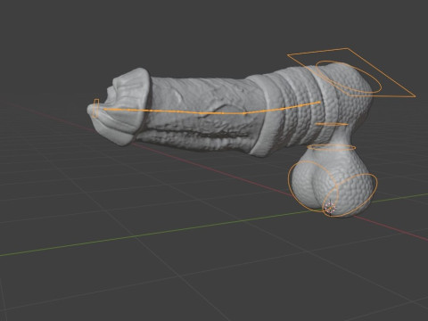 Hecarelion Dragon Horse Penis Sextoy Rigged 3D Model