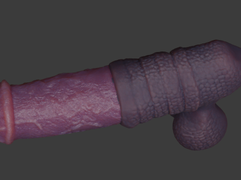 Hecarelion Dragon Horse Penis Sextoy Rigged 3D Model