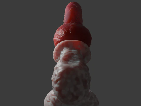 Sett Dog Penis Sextoy Rigged 3D Model