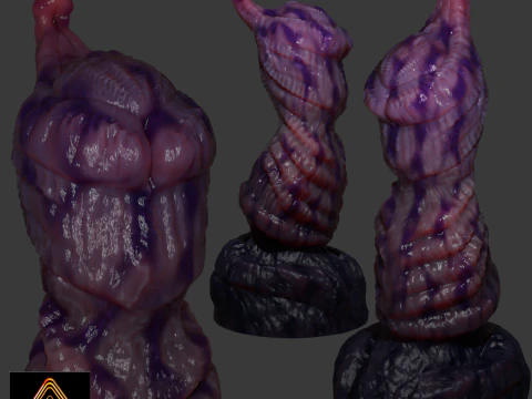 P&ecirc;nis Nulliham Monster Sextoy manipulado Modelo 3D