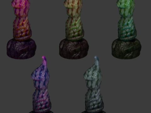 Nulliham Monster Sextoy Penis Rigged 3D Model
