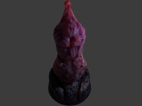 Nulliham Monster Sextoy Penis Rigged Modelo 3D