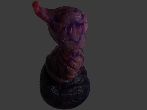 Nulliham Monster Sextoy Penis Rigged Modelo 3D