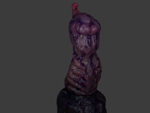 Nulliham Monster Sextoy Penis Rigged 3D Model