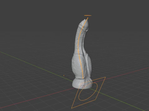 Lahrin Monster Penis Sextoy Rigged 3D Model