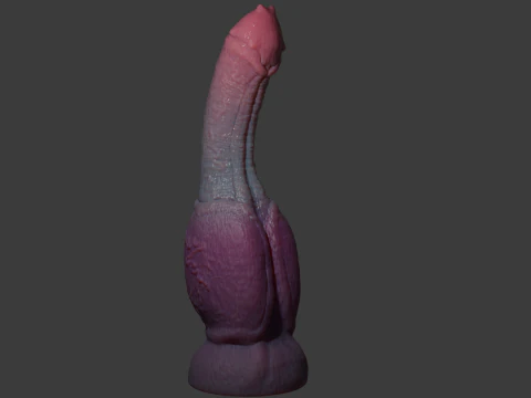 Lahrin Monster Penis Sextoy Rigged 3D Model