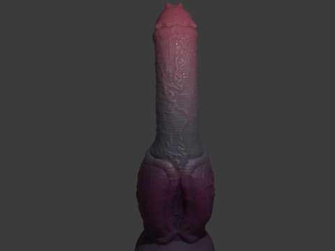 Lahrin Monster Penis Sextoy Rigged 3D Model