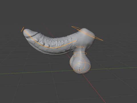 Ferinan Monster Penis Sextoy Rigged 3D Model
