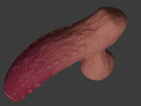 Ferinan Monster Penis Sextoy Rigged 3D Model