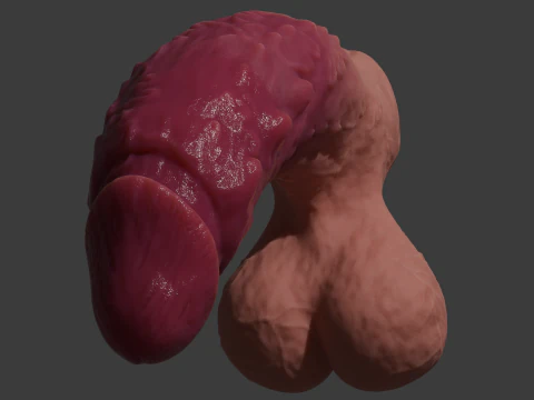 Ferinan Monster Penis Sextoy Rigged 3D Model